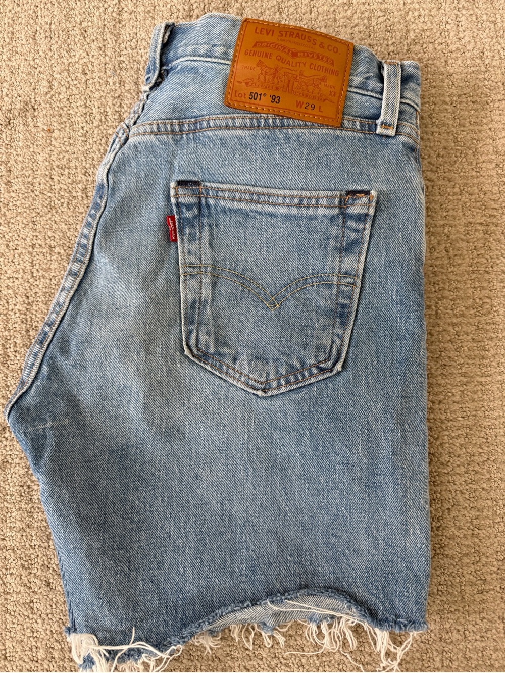 Levi's Light Blue Wonen’s  Denim Shorts - Classic 501 Style